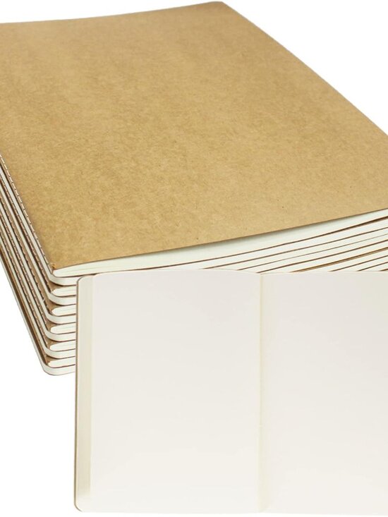 Other - 12 Pack 8.5x11 inch Large Blank Notebook Journals Bulk, 60 Pages, Sketchbook Com